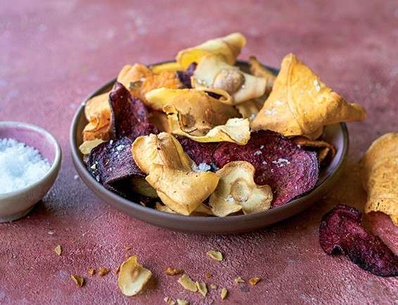 Chips de légumes racines