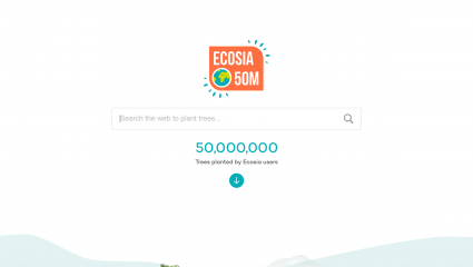 Page d'accueil Ecosia