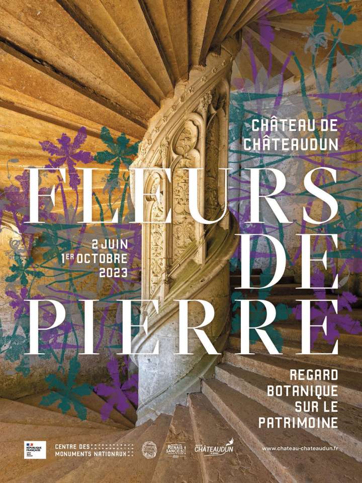 Exposition « Fleurs de pierre », jusqu’au 1er octobre 2023. Chateau-chateaudun.fr