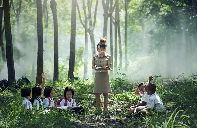 Enfant  - croissance - nature