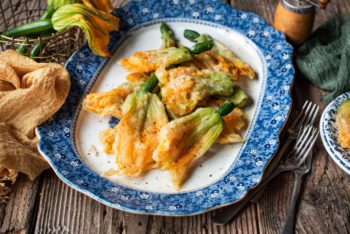 Beignets de fleurs de courgette