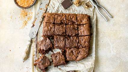 Brownies végans aux lentilles