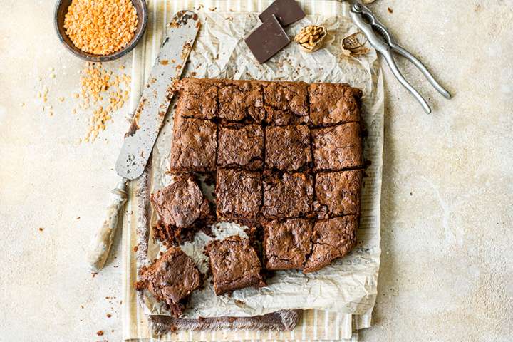 Brownies végans aux lentilles