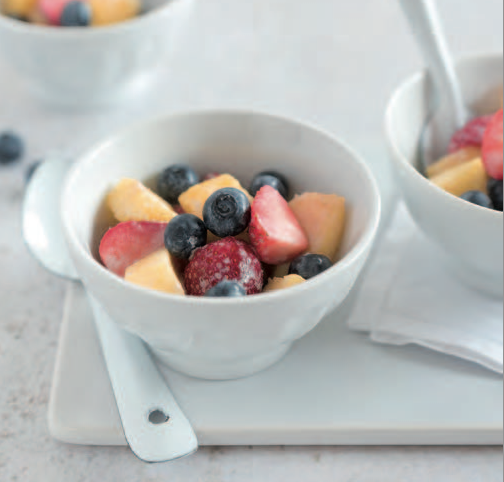 Coupe de fruits à la crème