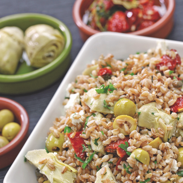 Salade d'épeautre méditerranéenne