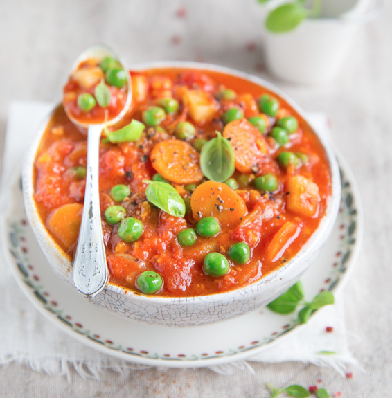 Hachis de légumes au cari