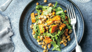 Salade de patates douces et lentilles