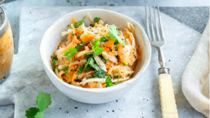 Salade de carottes lime coriandre