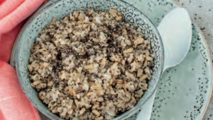 Gruau d’avoine, quinoa et chia