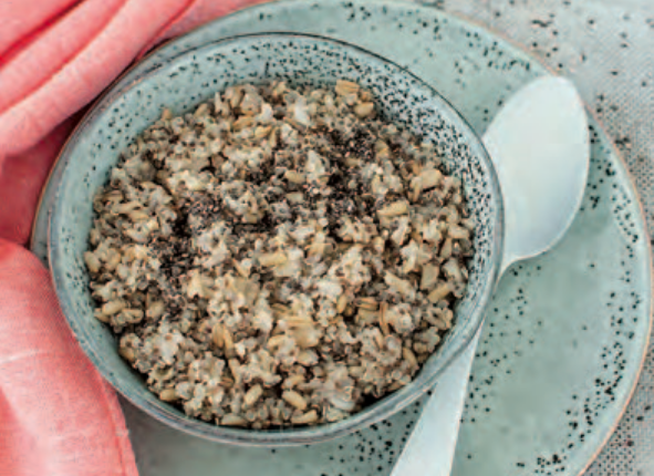 Gruau d’avoine, quinoa et chia