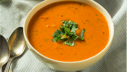 Soupe de lentilles et de tomates