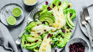 Salade de poire et avocat