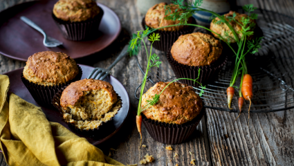 Muffins aux carottes à la cannelle