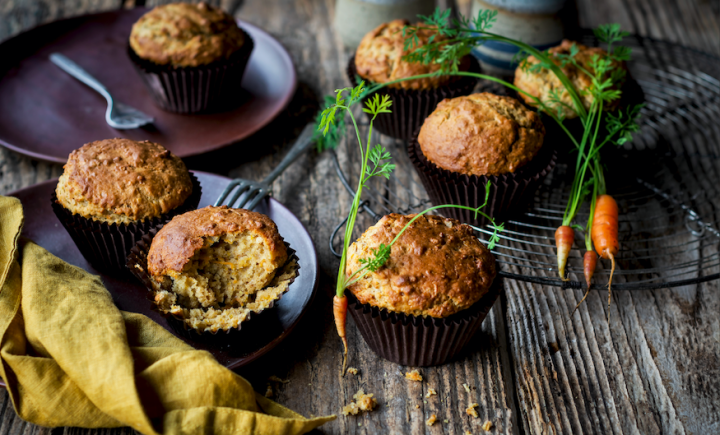 Muffins aux carottes à la cannelle