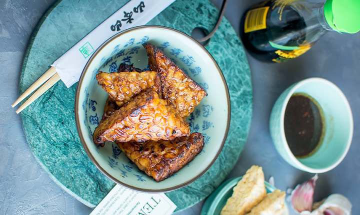 Tempeh mariné au balsamique