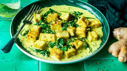 Épinards au tofu