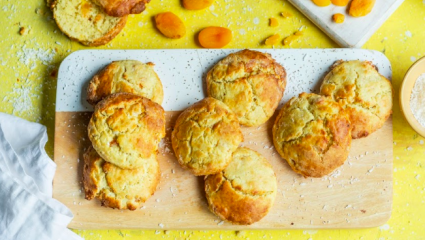 Scones abricot et noix de coco