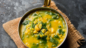 Soupe dahl aux épinards