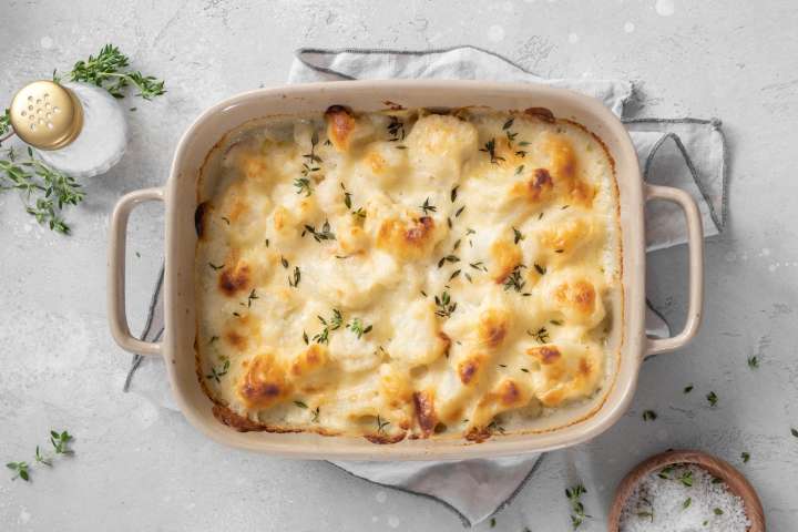 Chou-fleur au gratin