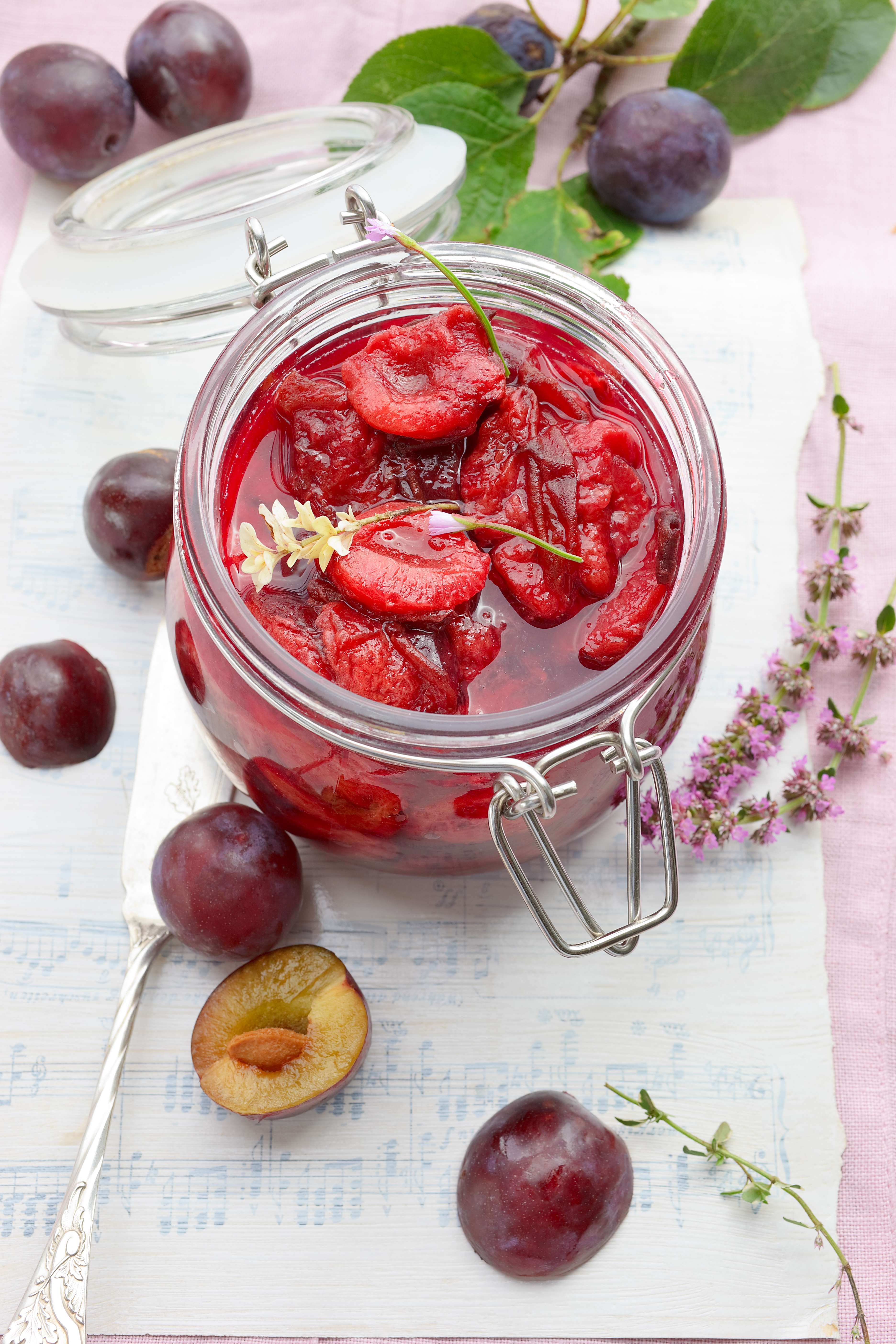 Compote de prunes Plantes et Santé