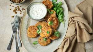 Galettes de lentilles et patates douces