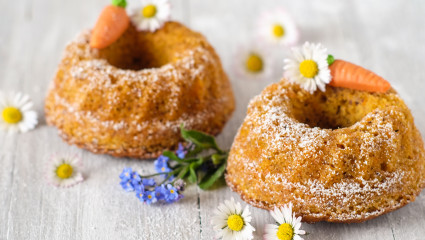 Gâteau aux carottes et aux noix