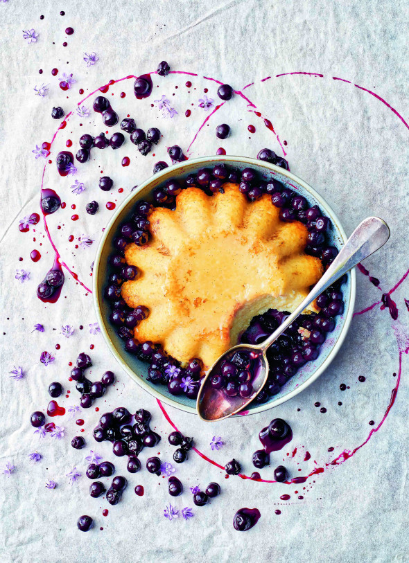 Gâteau de semoule au cassis