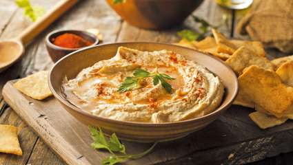 Houmous et crudités