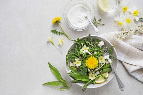 Salade fleurs sauvages