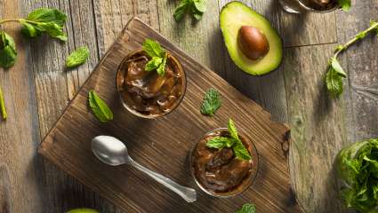 Mousse au chocolat et aux avocats