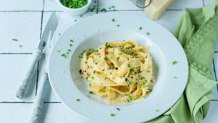 Nouilles de rutabaga Cacio e Pepe