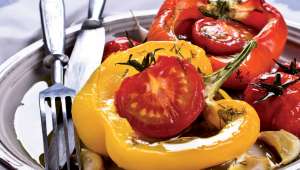 Poivrons farcis aux tomates