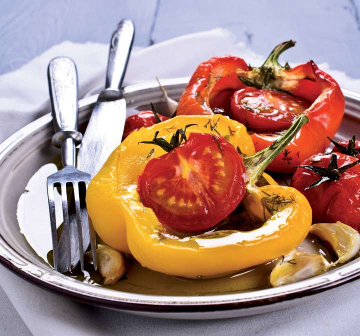 Poivrons farcis aux tomates