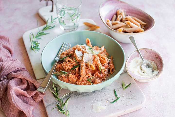 Pâtes sauce au chou-fleur