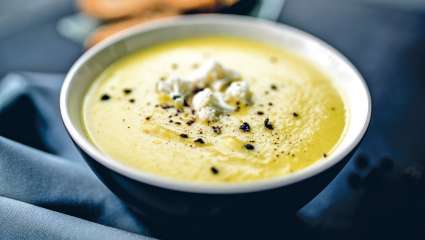 Potage de chou-fleur au fromage