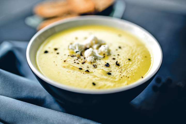 Potage de chou-fleur au fromage