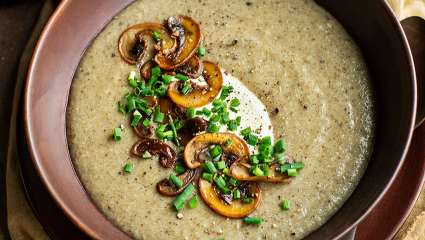 Potage de champignons de Paris