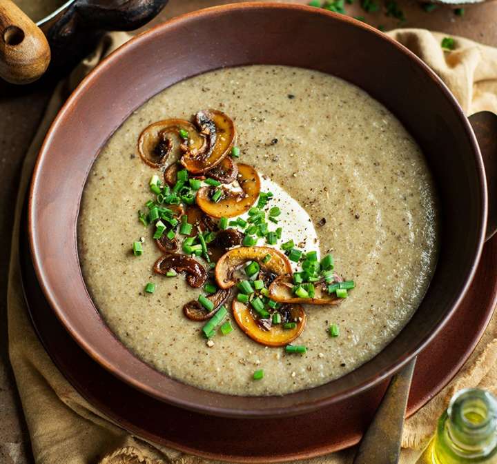 Potage de champignons de Paris