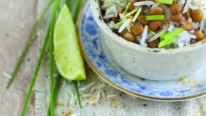 Riz et lentilles aux herbes