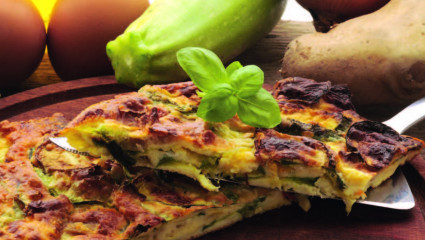 Frittata de courgettes