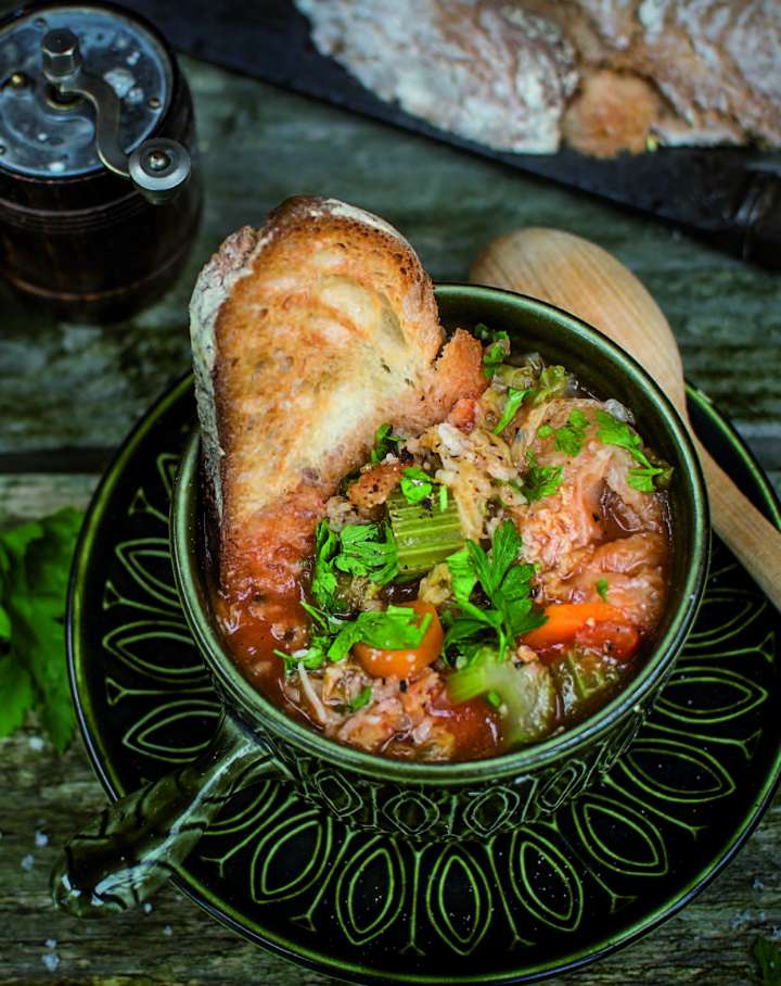 Soupe Toscane au pain et au chou