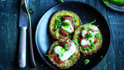 Pizzas d’aubergines