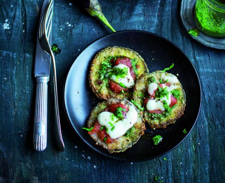 Pizzas d’aubergines