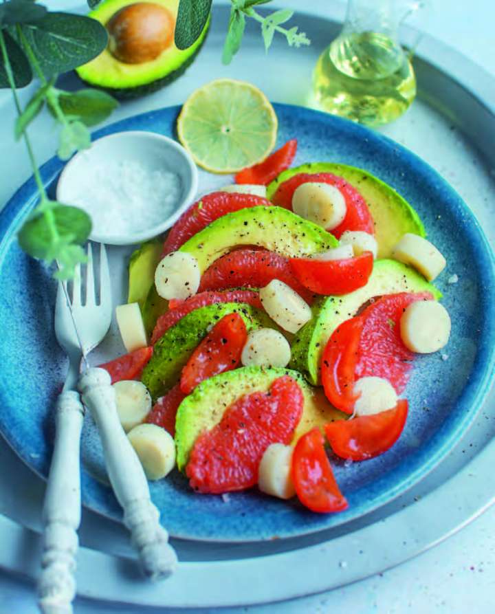 Salade exquise aux cœurs de palmier