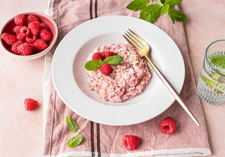 Risotto aux framboises