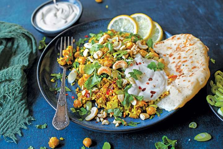 Riz de chou-fleur aux pois chiches