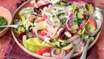 Salade de haricots blancs au yacon