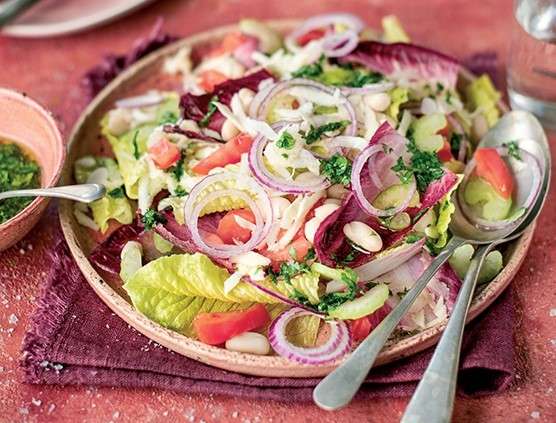 Salade de haricots blancs au yacon