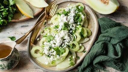 Salade de melon vert et concombre