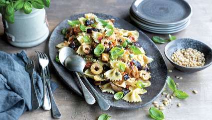 Salade de farfalle avec caponata